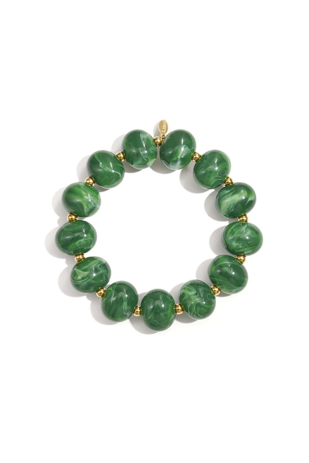 Simple elastic beaded bracelet, women's jewelry