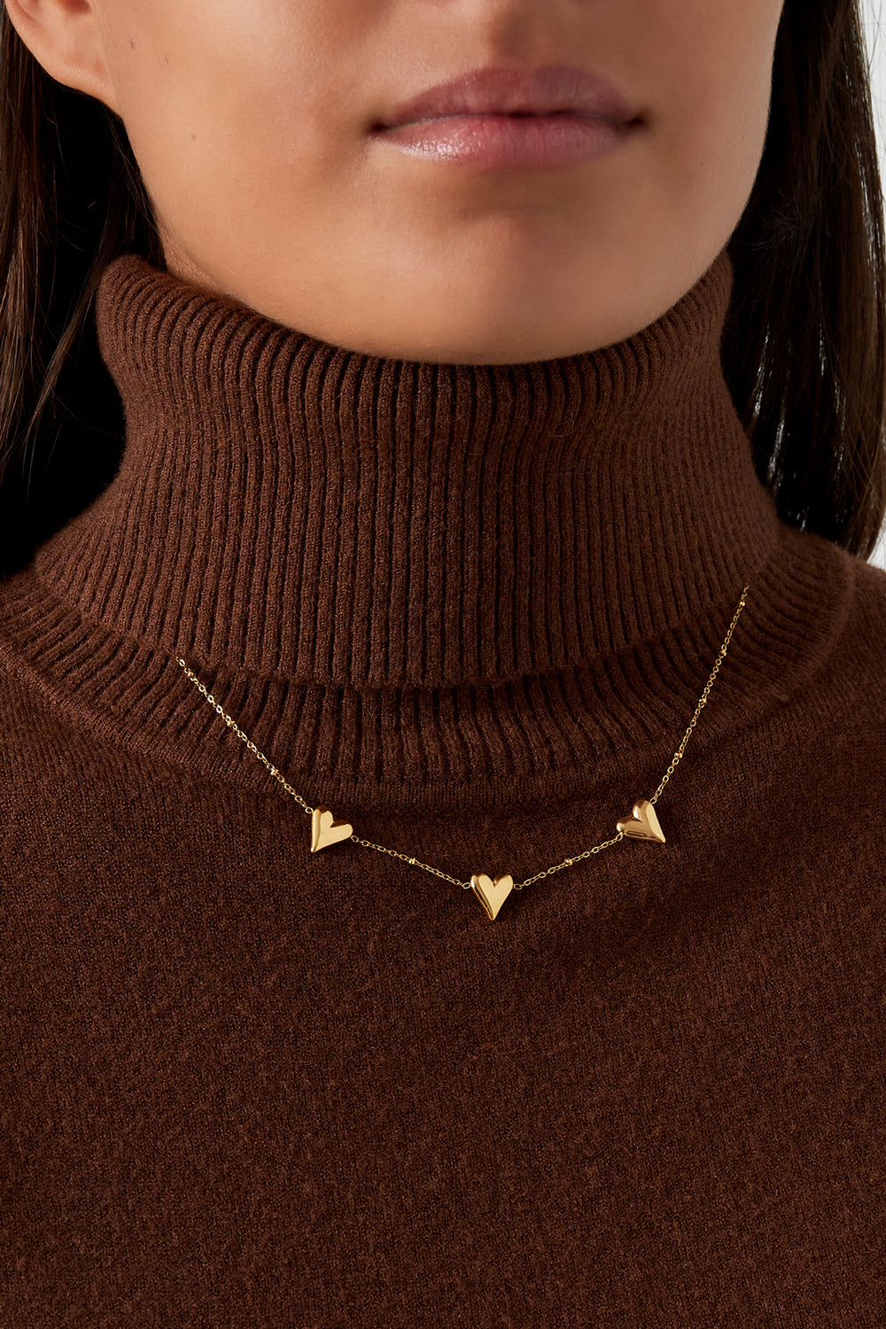 triple love necklace