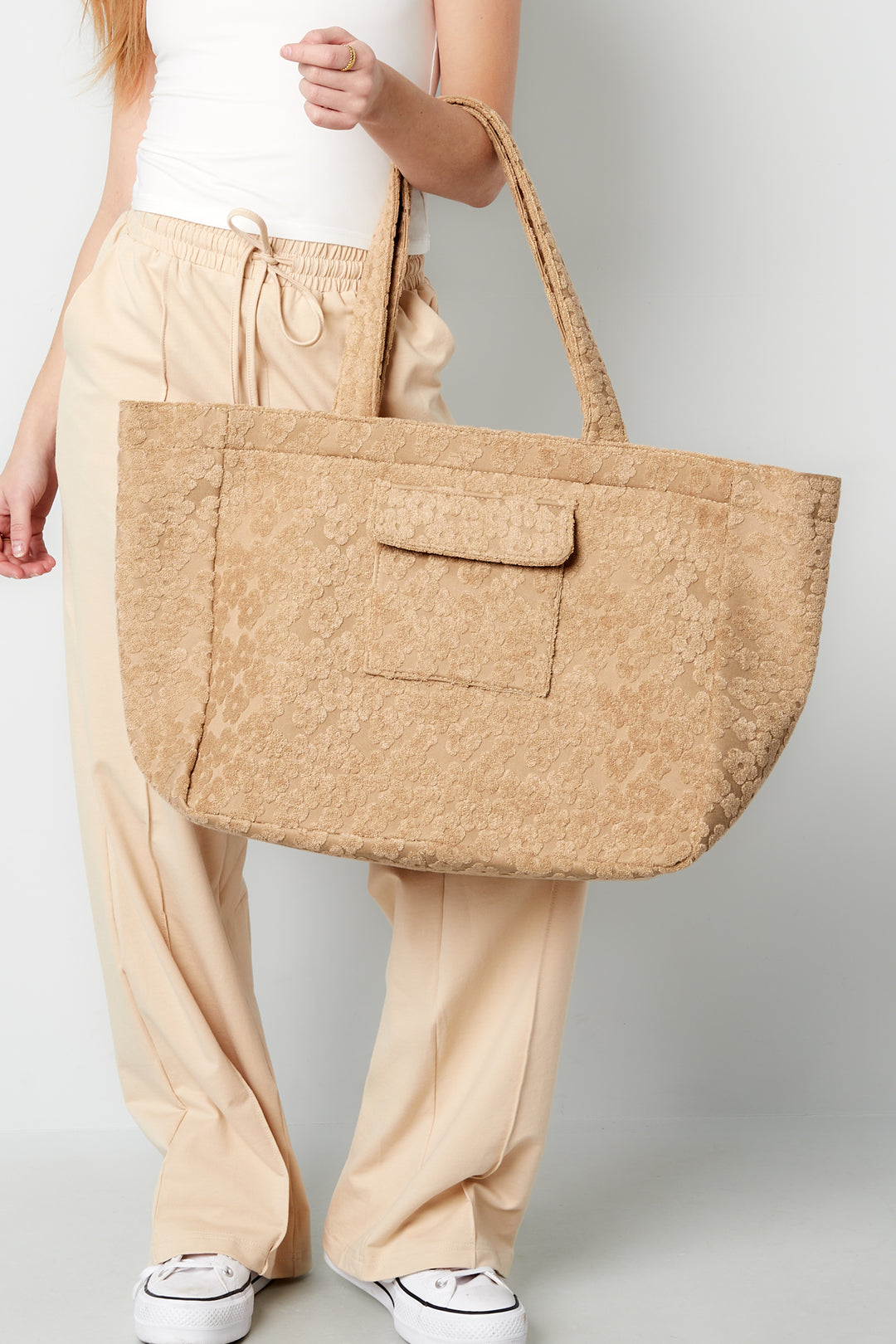 Large flower girl bag