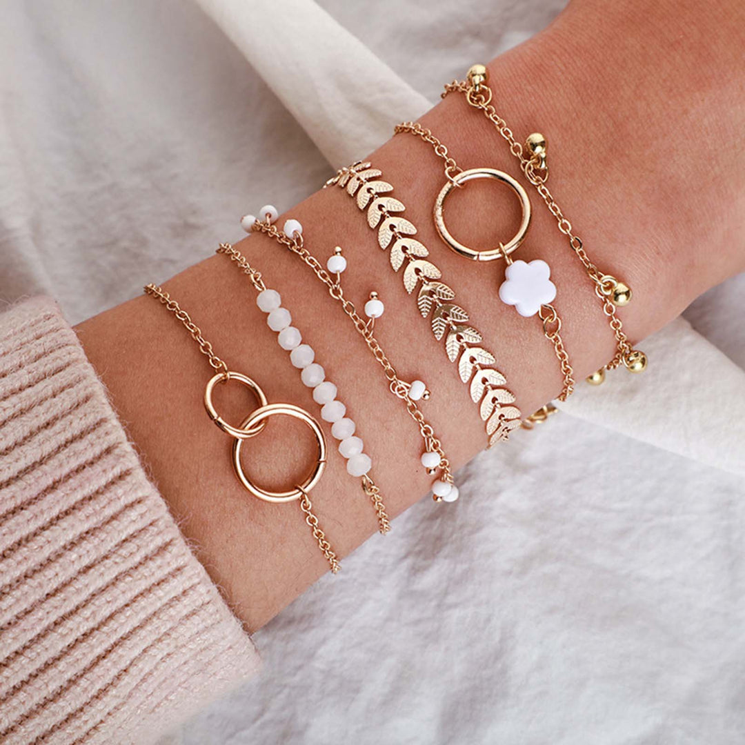 Retro Gouden Armband Set