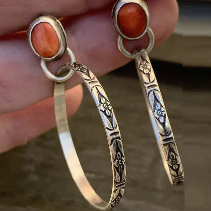 Retro Onyx Bohemian Oorbellen
