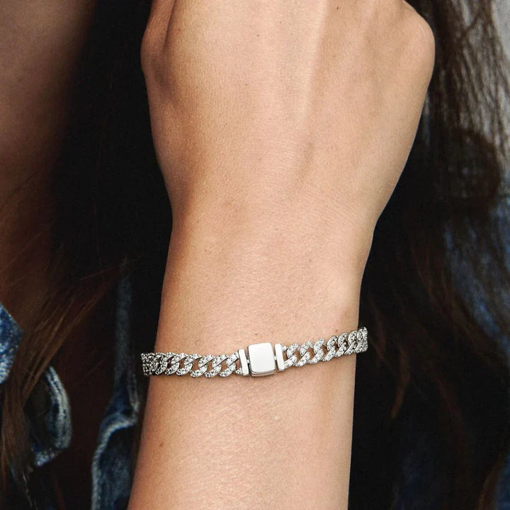 Moissanite Cuban Armbånd