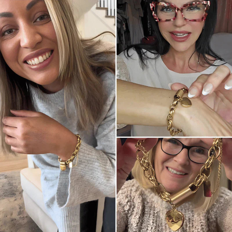 Hjertevarm Chunky Armbånd