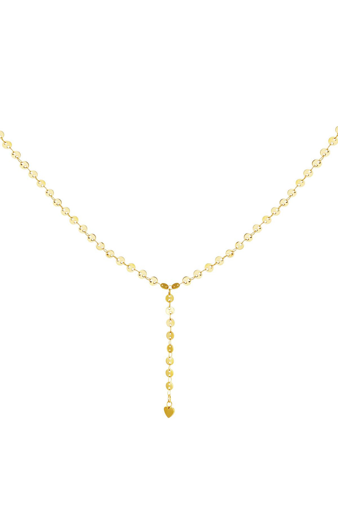 stainless steel y-chain necklace