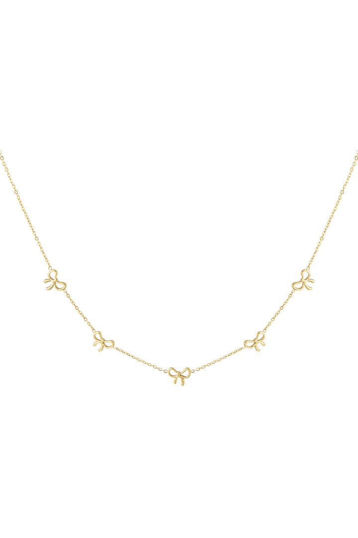 charming bows necklace