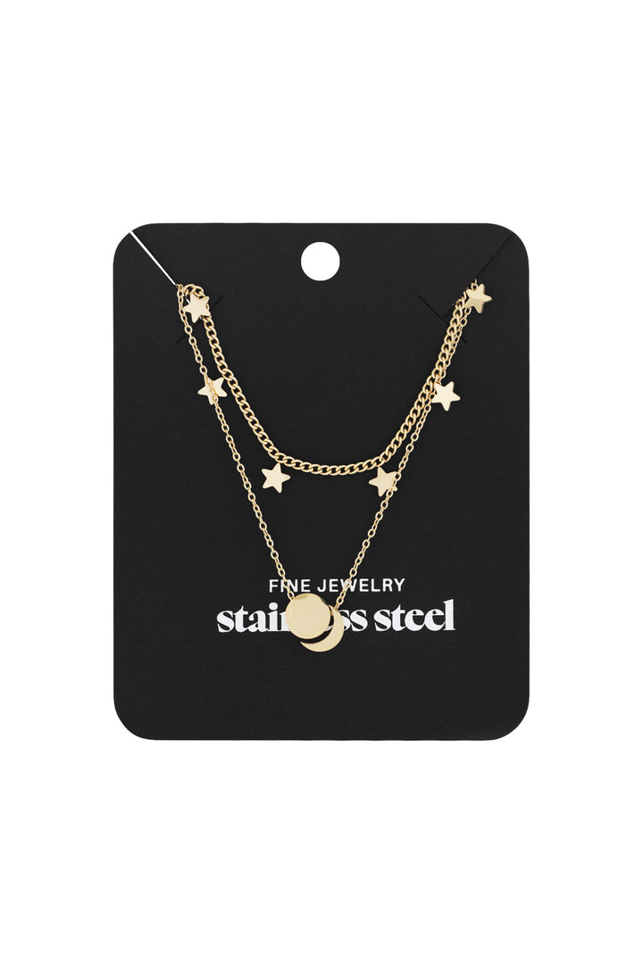 double star necklace