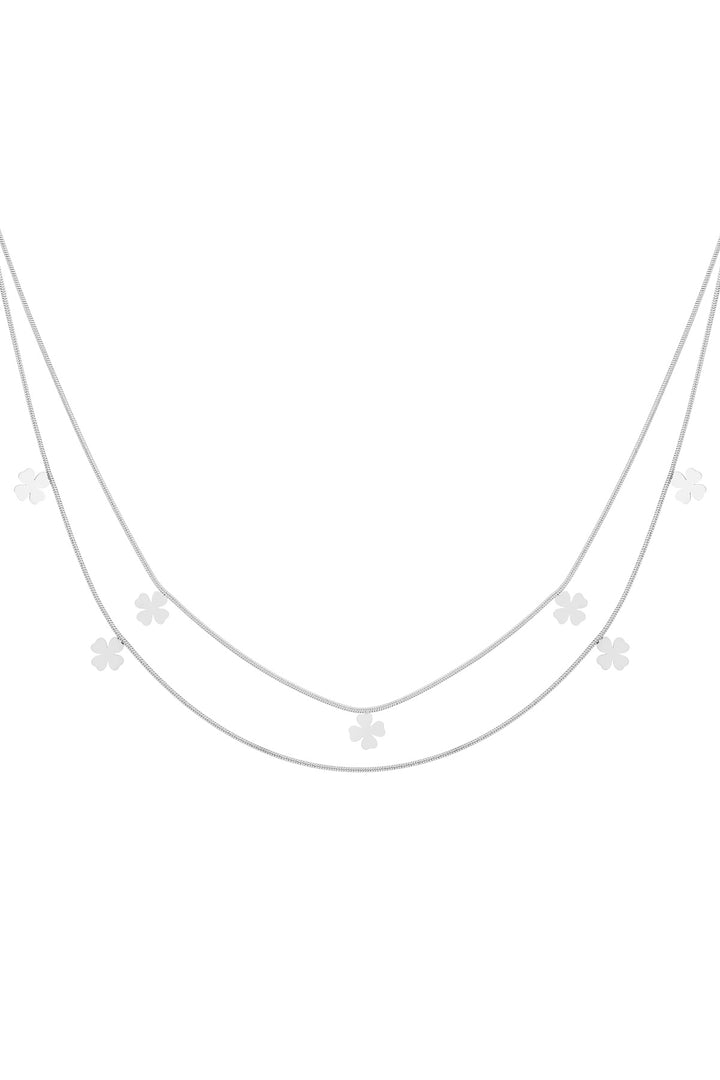 double clover necklace