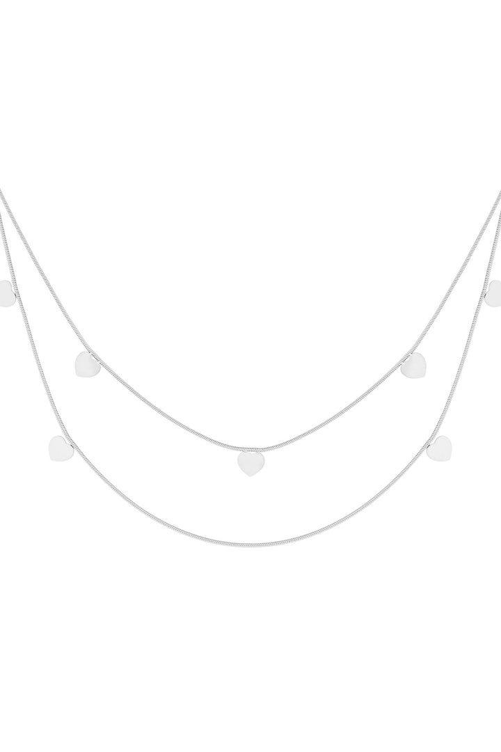 double heart necklace