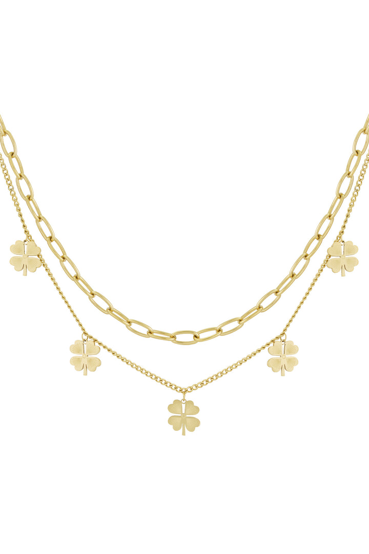 layered luck necklace
