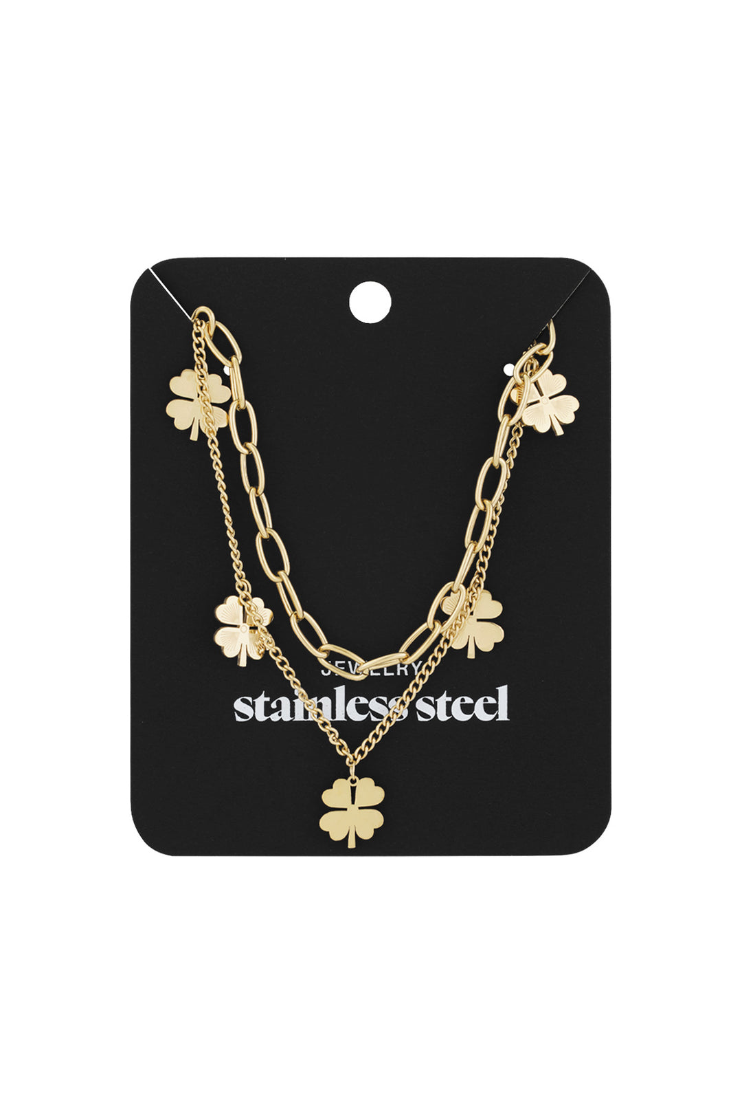 layered luck necklace