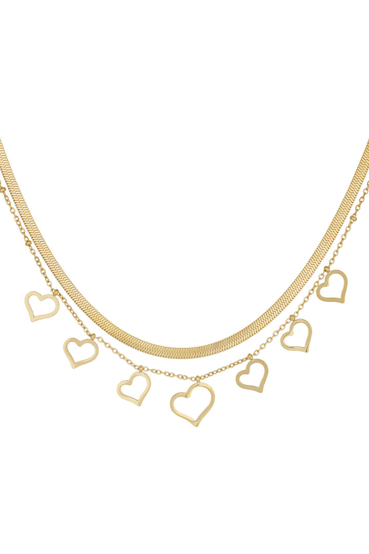 chunky heart necklace