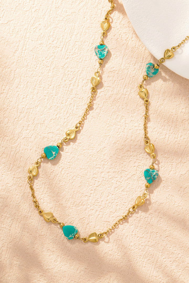 embrace the love necklace - green and
