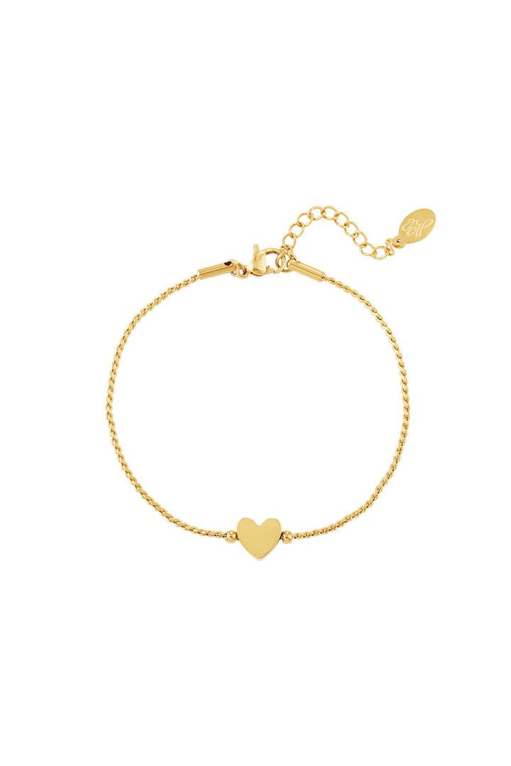 stainless steel bracelet heart 