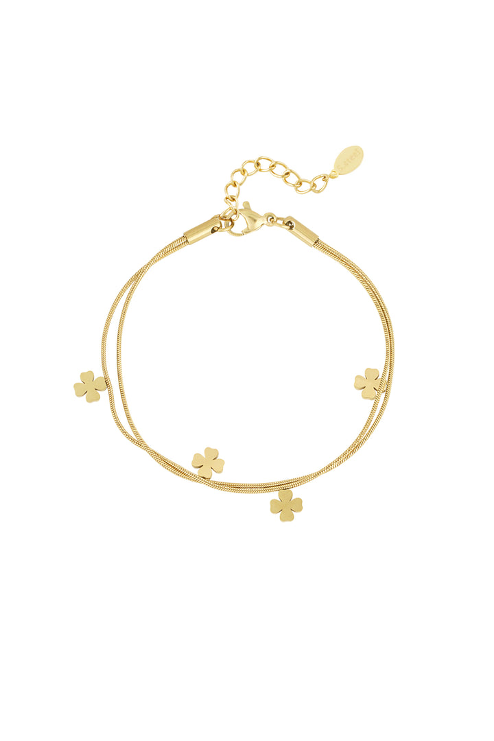 double clover bracelet