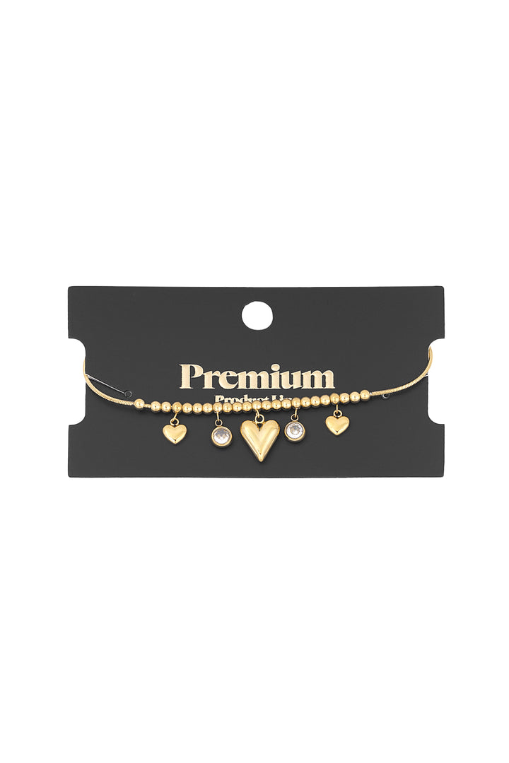 gleaming heart bracelet