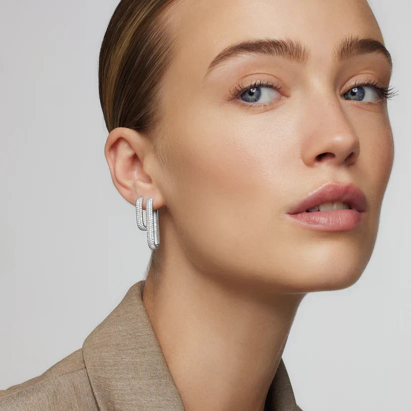 Iconic Pavé Hoop Earrings