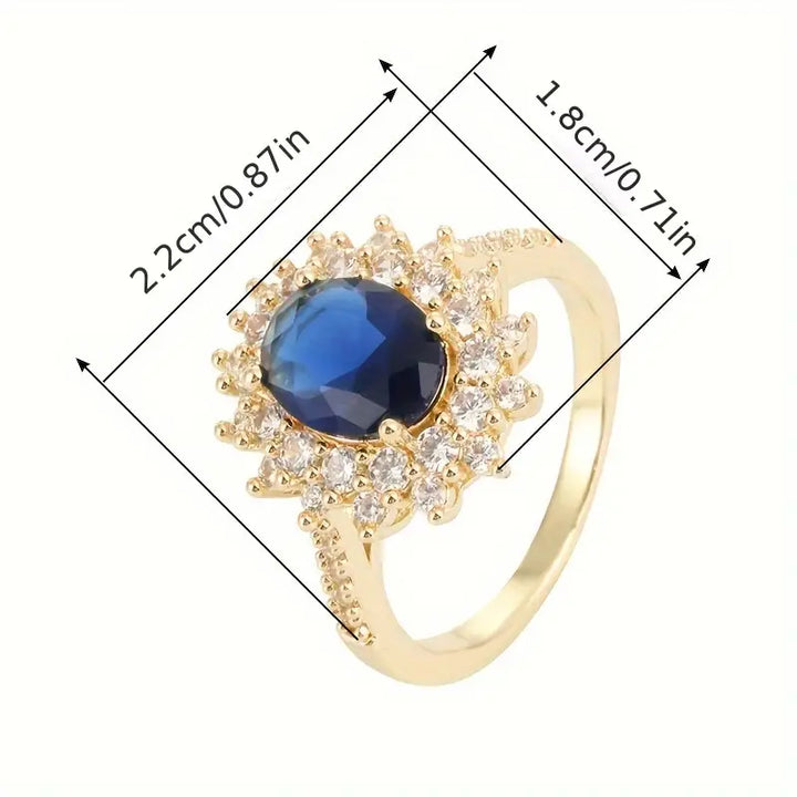 Vionne Saffier Gold Ring
