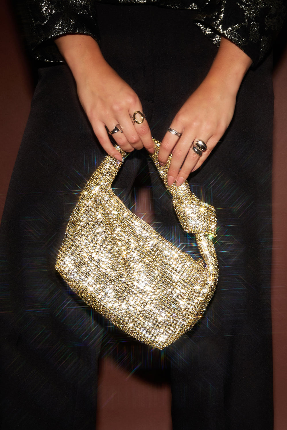 Handbags Solid Color Elegant Polyester Daily Accessories