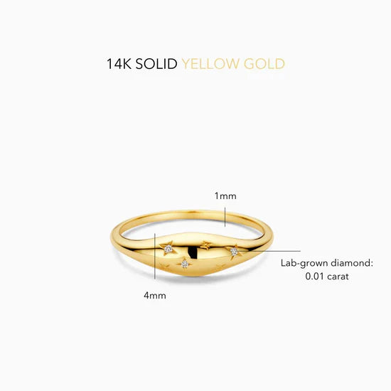 Diamant-Dome-Ring