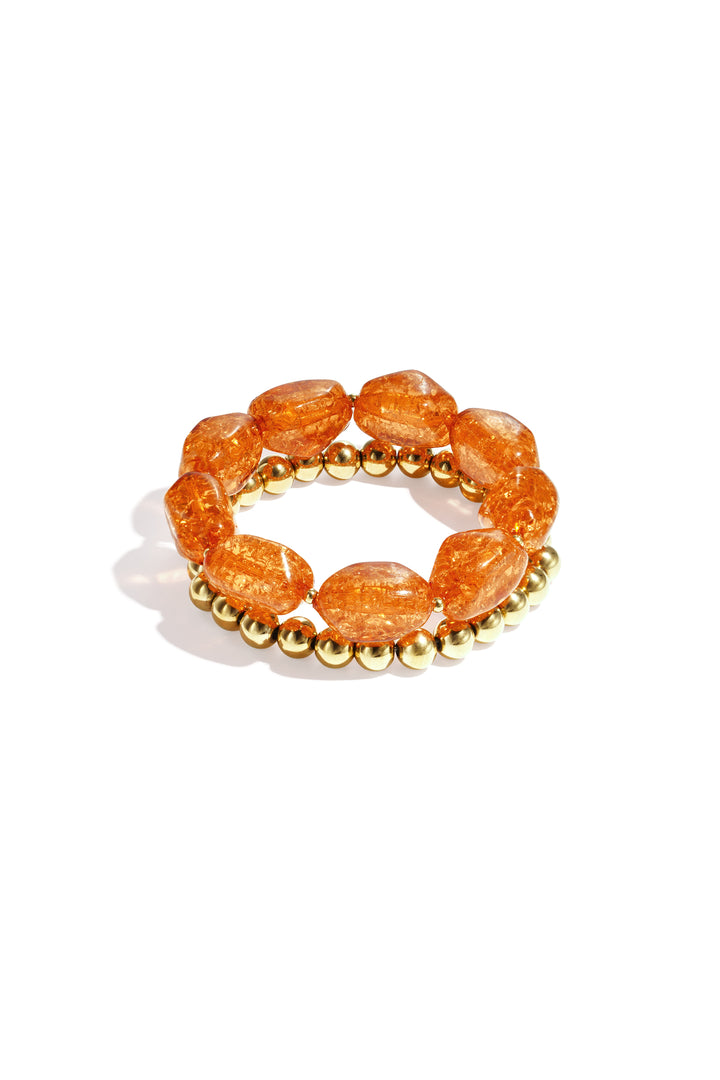 Bracelet set with chunky beads