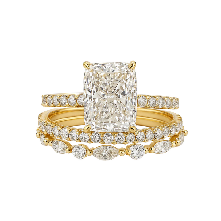 Jaily 3PC Wedding Ring Set