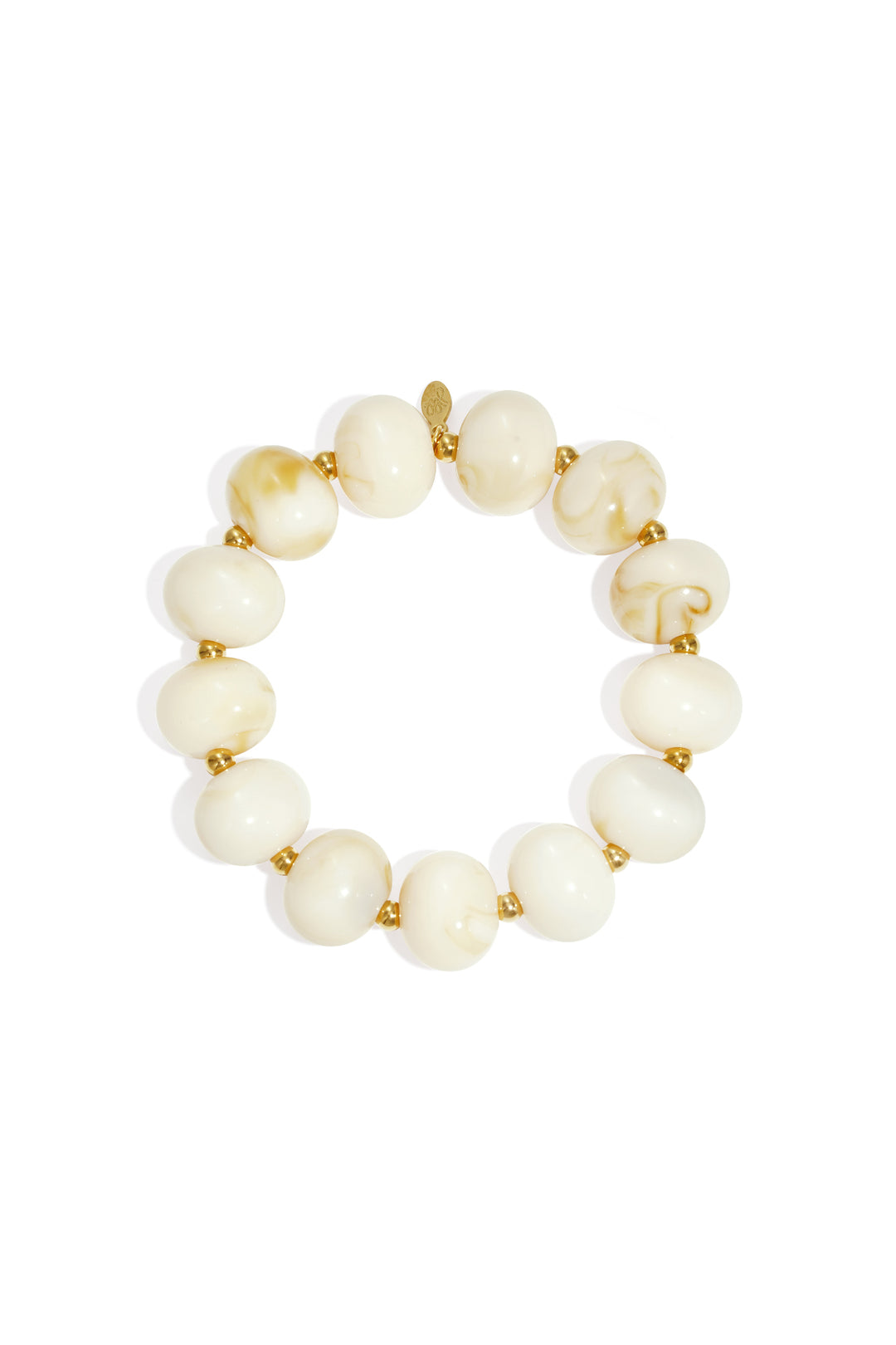 Simple elastic beaded bracelet, women's jewelry