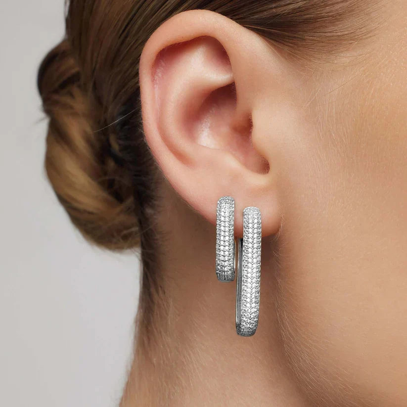 Iconic Pavé Hoop Earrings