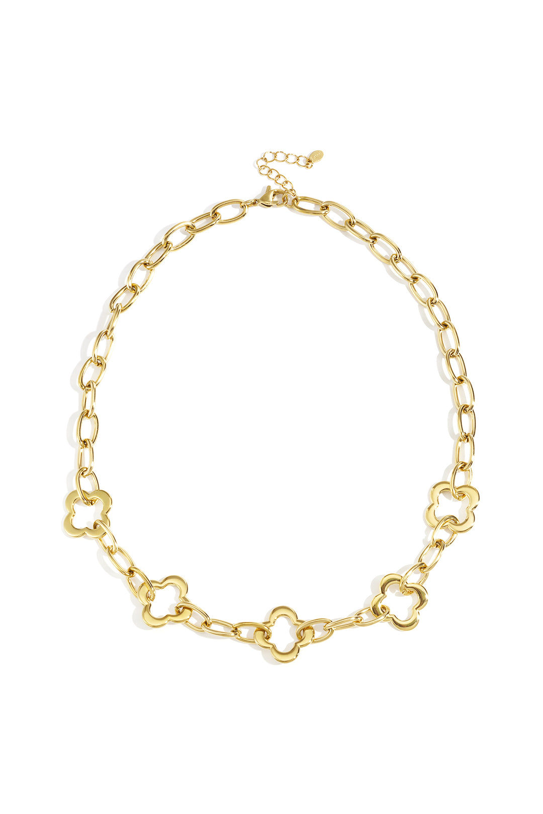 Stainless Steel Chain Necklaces Clover Casual Daily Simple Series Women's jewelry