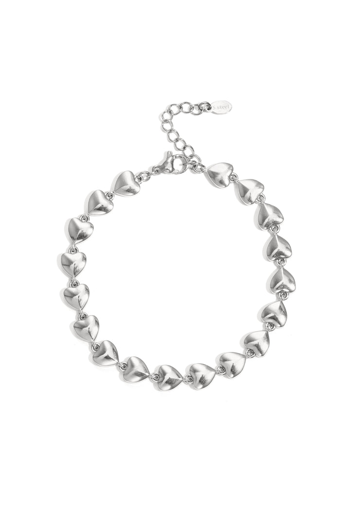 Stainless Steel Chain Bracelets Heart Simple Daily Simple Series Women's jewelry