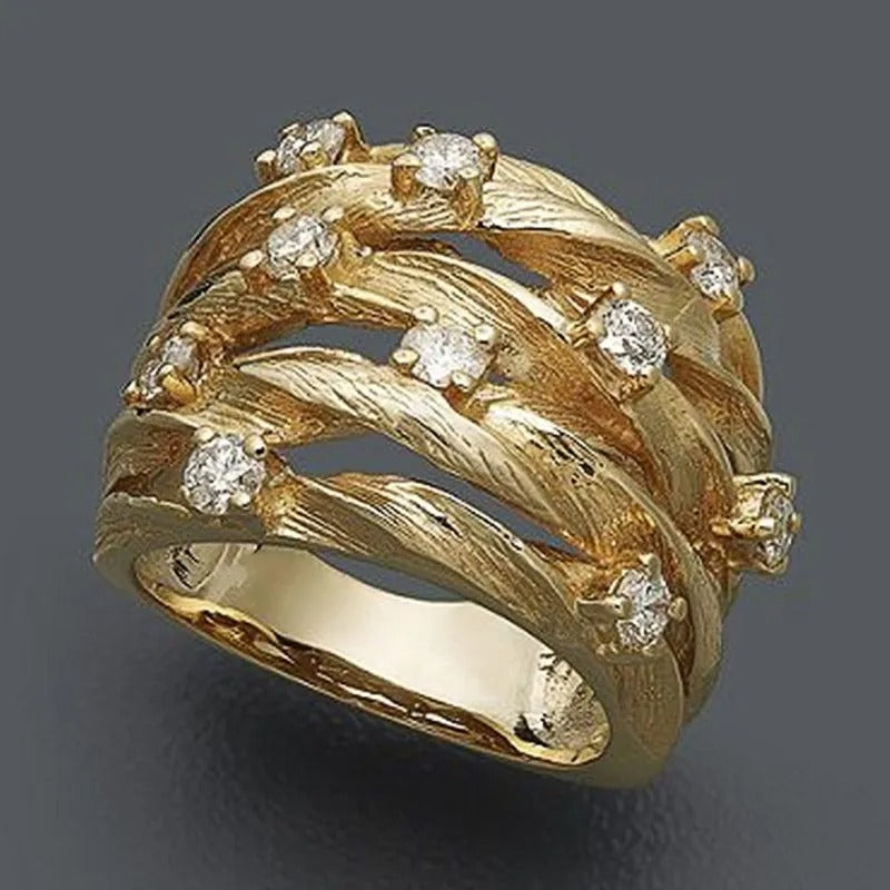 Retro Gouden Bohemian Ring