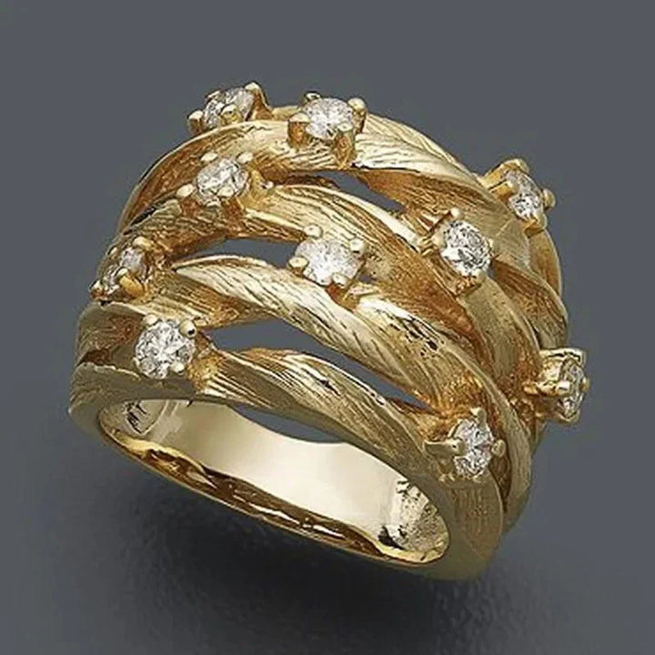 Bohemsk Stil Zirconia Ring