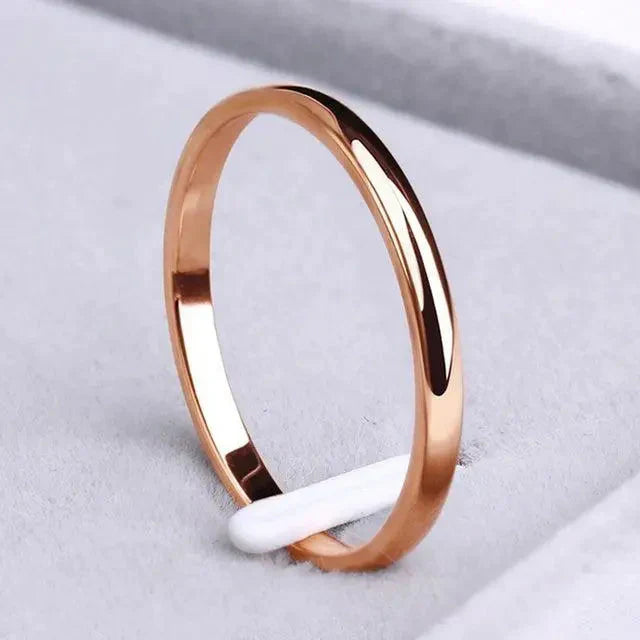Minimalistisk Guld- og Sølvring