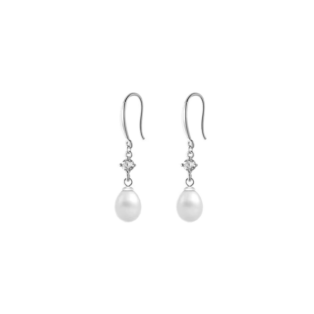 Barok Perle Zircon Stud Øreringe