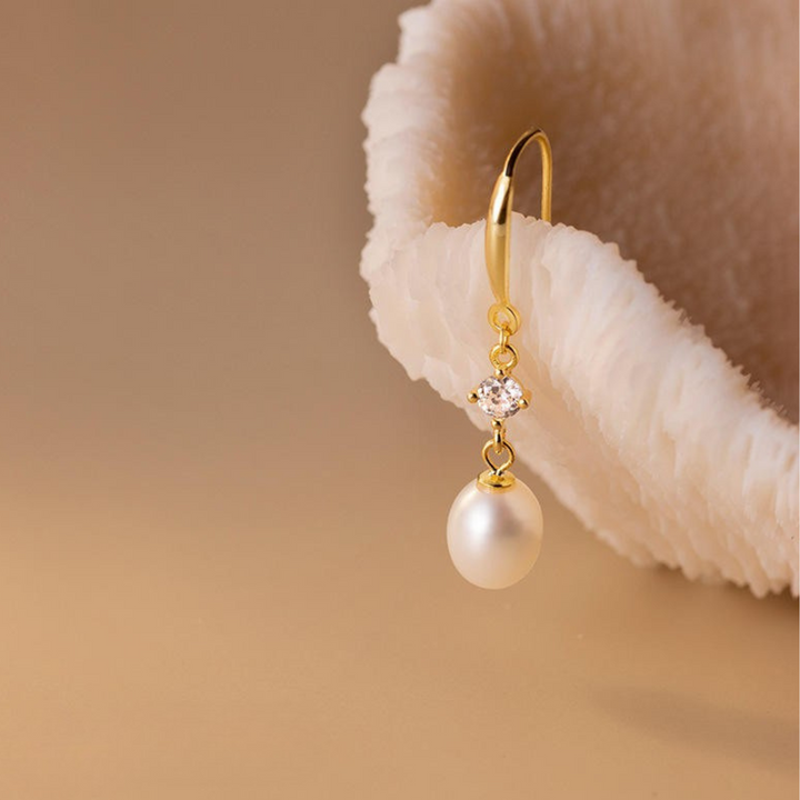 Barok Perle Zircon Stud Øreringe