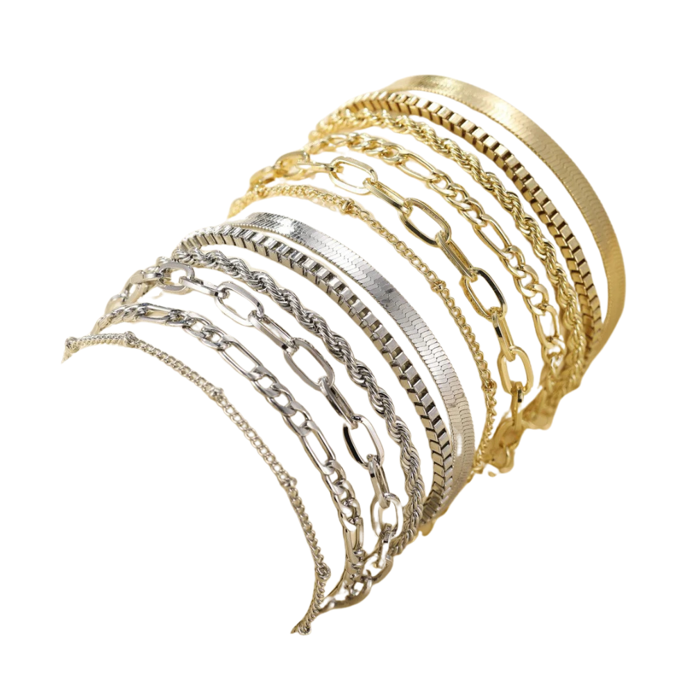 Set van Gouden Ellis Armbanden