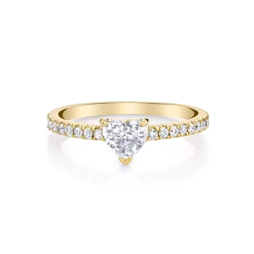 Hart CZ Gouden Engagement Ring