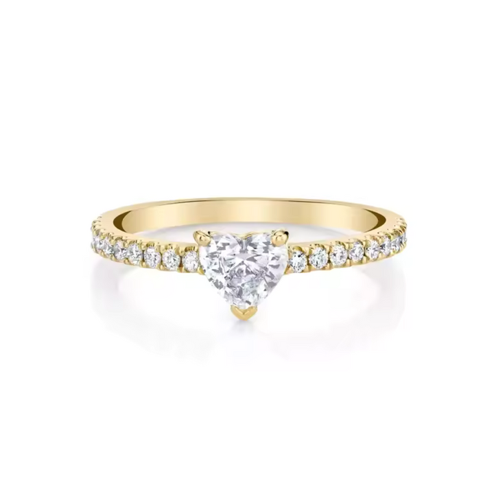 Hart CZ Gouden Engagement Ring