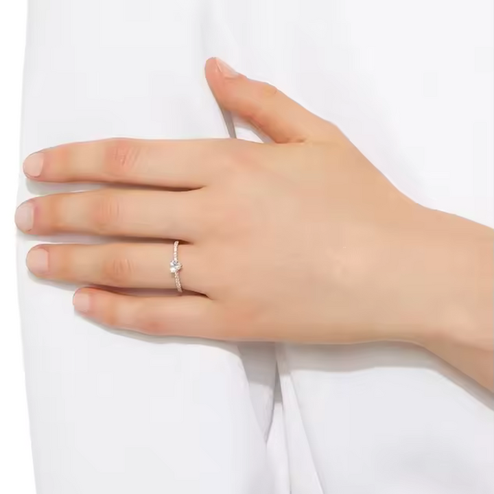 Hart CZ Gouden Engagement Ring