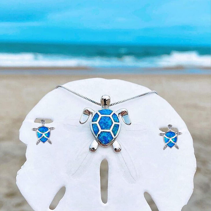 Opal Zeeschildpad Sieraden Set