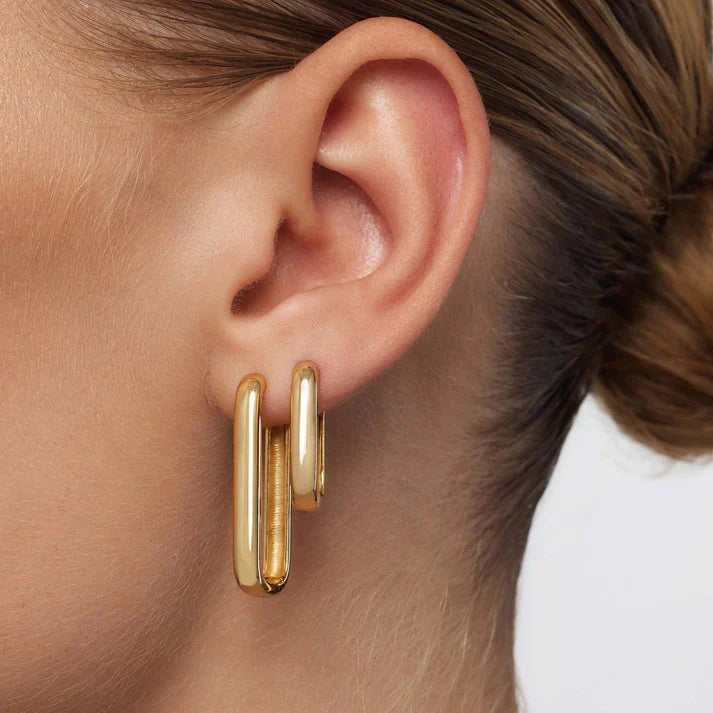 Large Icon Hoop Earrings
