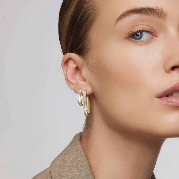 Iconic Pavé Hoop Earrings