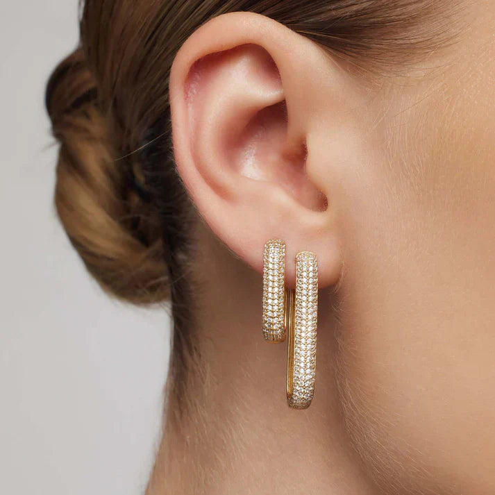 Iconic Pavé Hoop Earrings