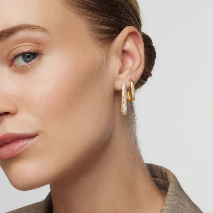 Grote Icon Paved Hoop Earrings