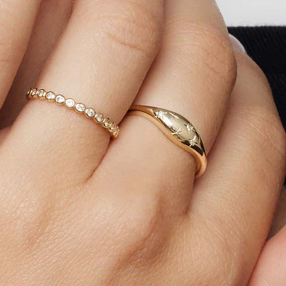 Diamant-Dome-Ring