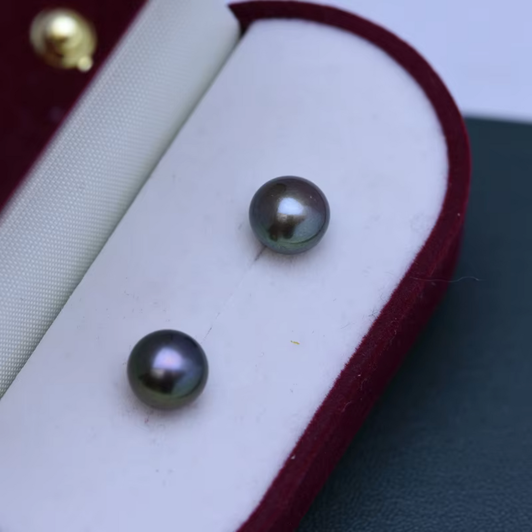 Zilveren Parel Stud Oorbellen