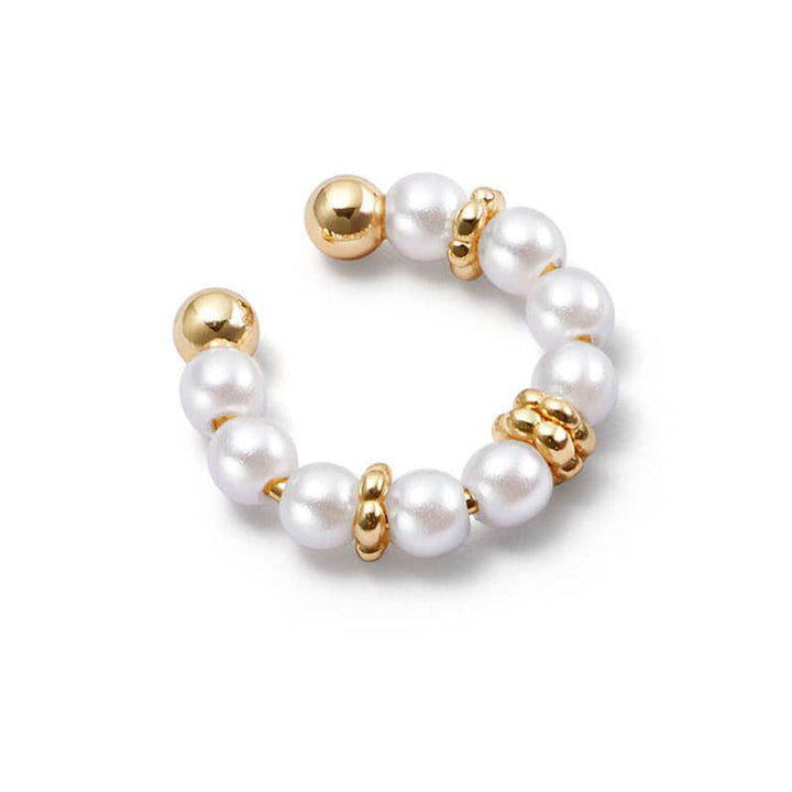 Ferskvandsperle Cuff Øreringe