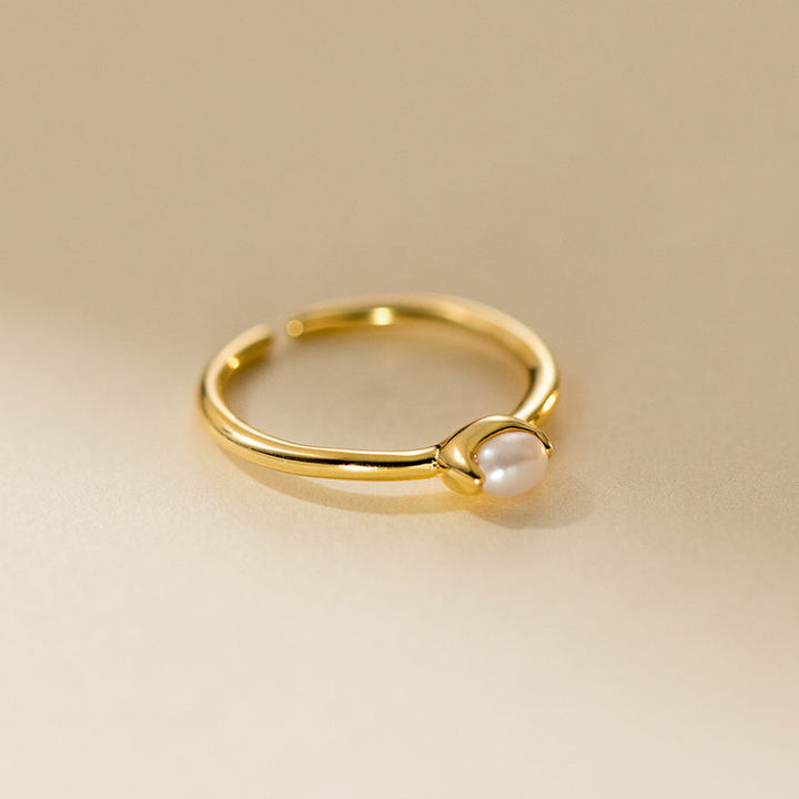 Åben Barok Perle Ring