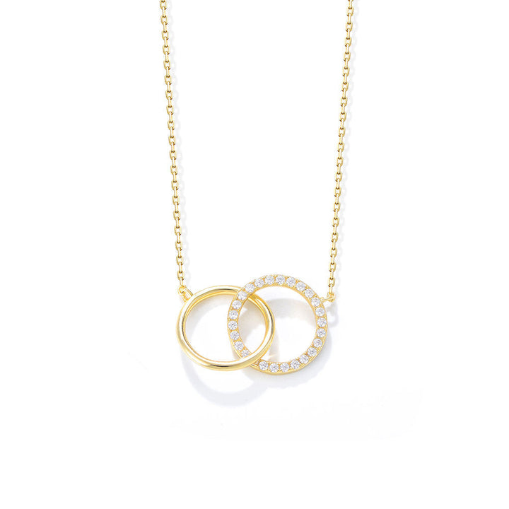 Ronde Cirkel Cubic Zirconia Ketting