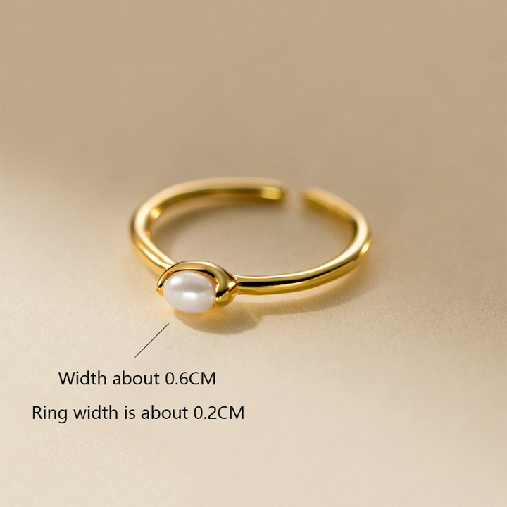 Åben Barok Perle Ring