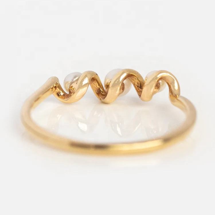 Staplebare Ring met Zoetwaterparels